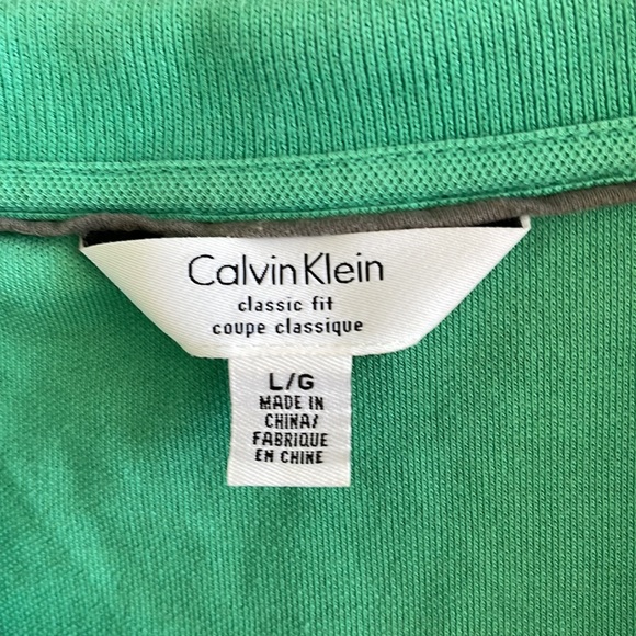 Calvin Klein Light Green Men’s Polo Shirt - Picture 2 of 8
